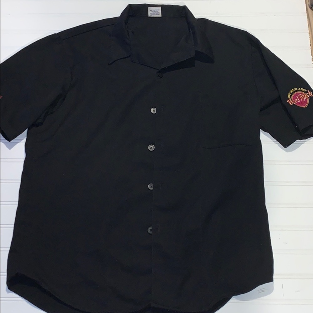 Hard Rock Cafe Work Uniform Button down Shirt